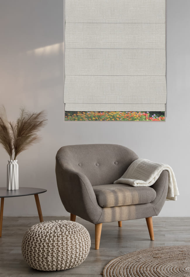 Endota - Textured Blockout Roman Blind