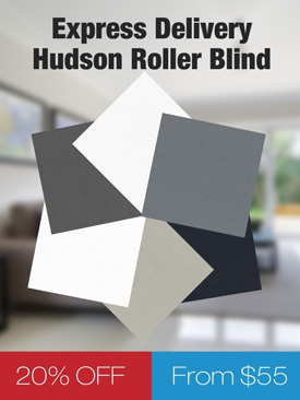 20% off Express Dispatch Hudson Textured Block Out Roller Blinds