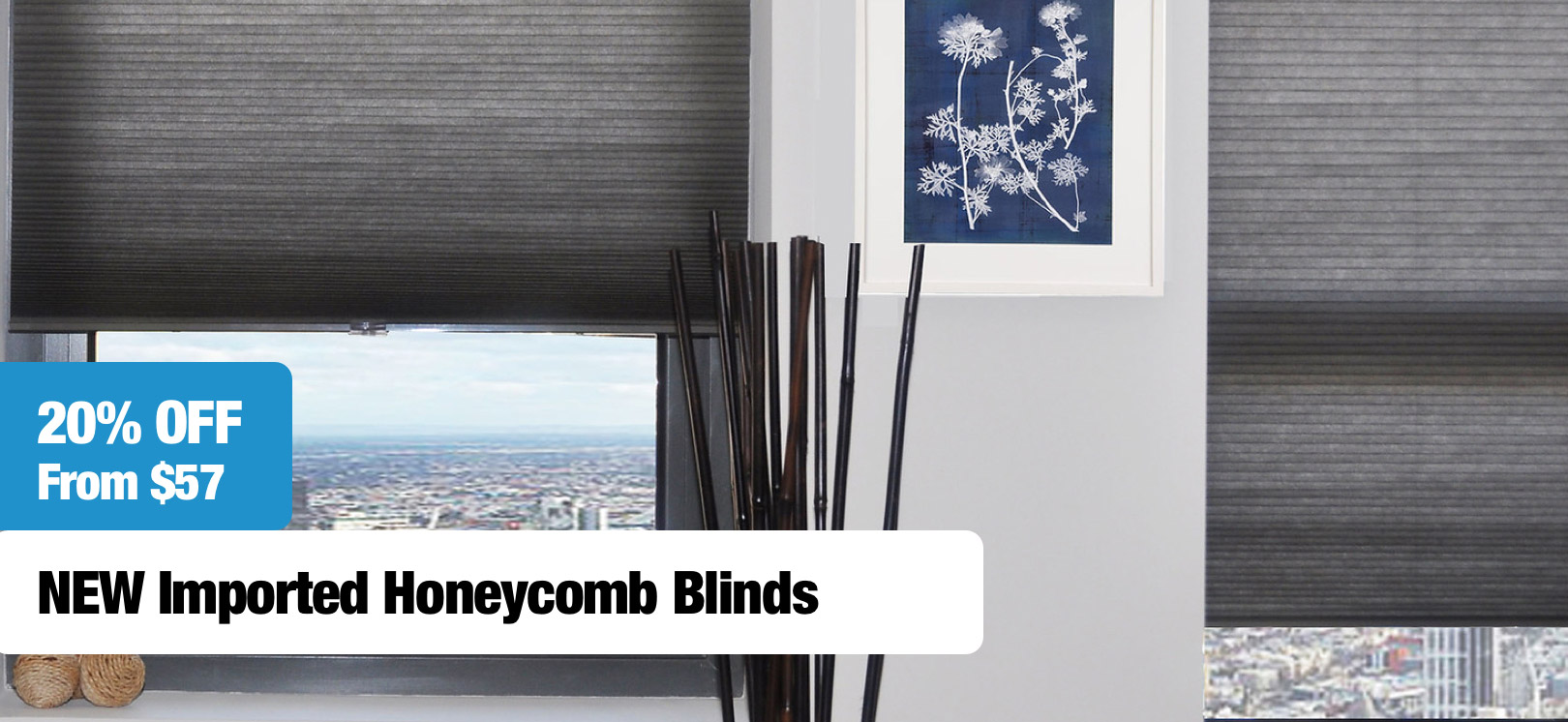 NEW Imported Honeycomb Blinds From $57