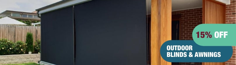15% off outdoor awnings and blinds