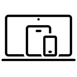 computer, tablet and phone icon